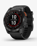 Garmin Fenix 7X Pro Solar Edition, Dunkelgrau, schwarzes Armband