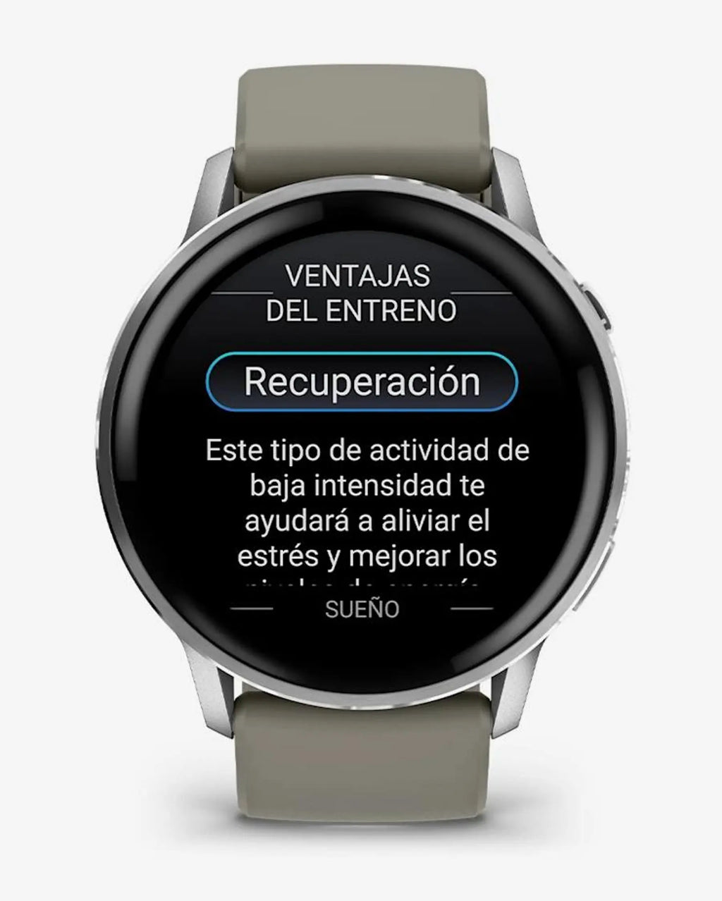 Garmin Venu 4 – 45 mm Silber mit grauem Armband