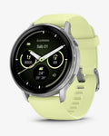 Garmin Venu 4 – 45 mm Silber mit gelbem Armband
