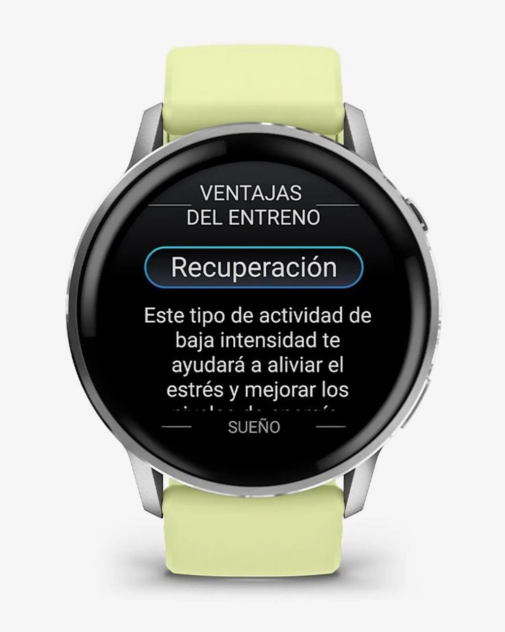 Garmin Venu 4 – 45 mm Silber mit gelbem Armband