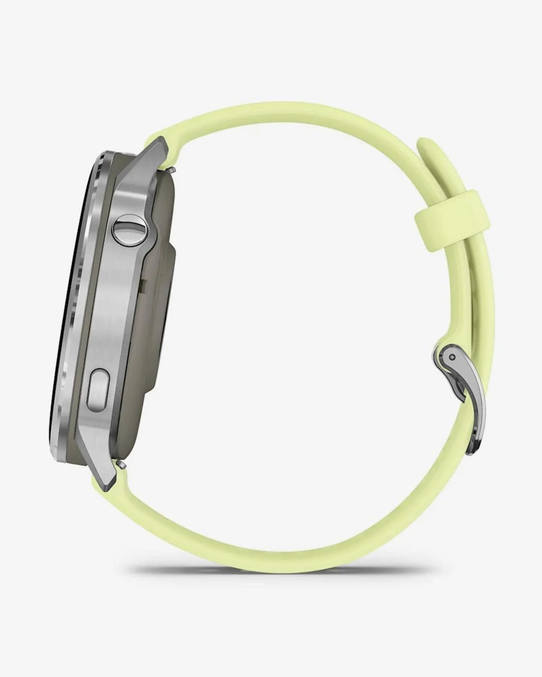 Garmin Venu 4 – 45 mm Silber mit gelbem Armband