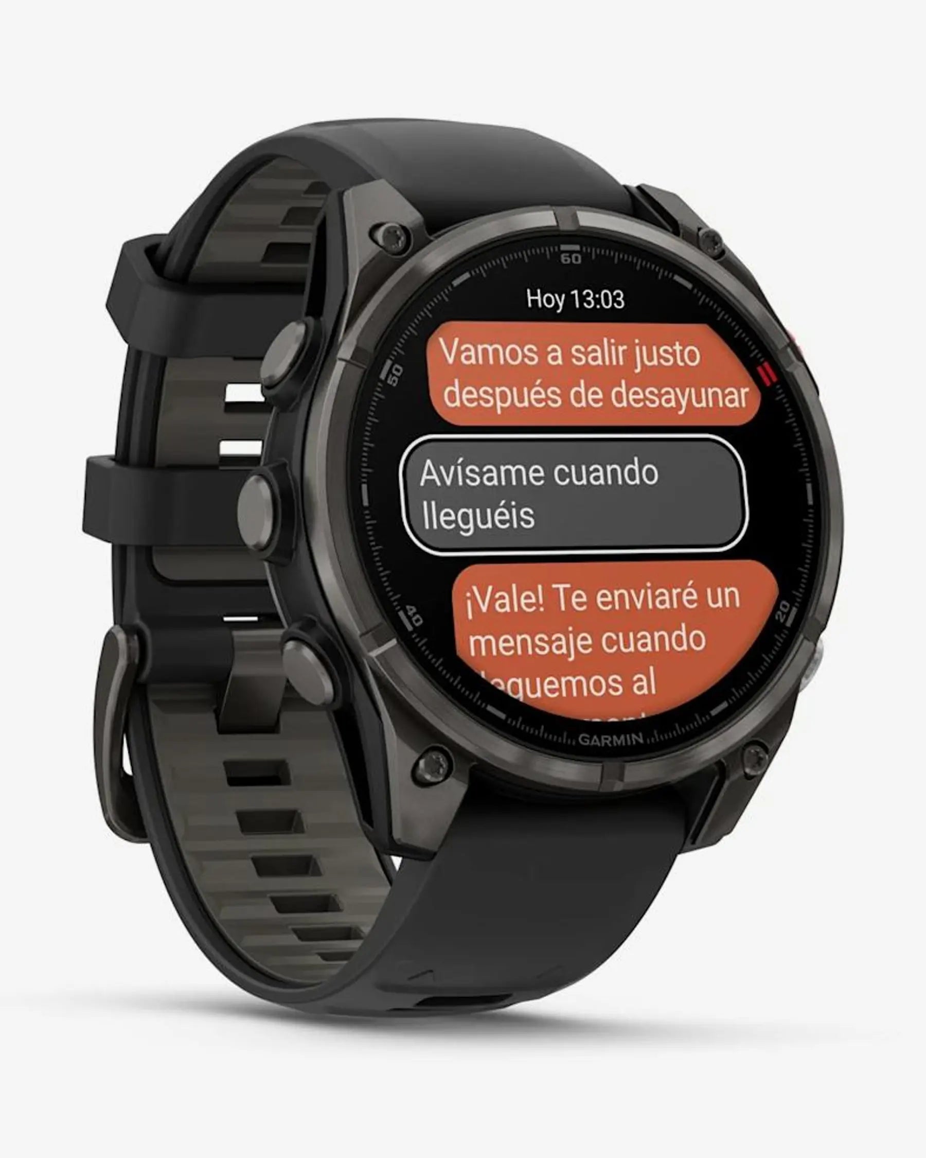 Garmin Fenix 8 Pro AMOLED Saphirglas 47 mm, Titan, Carbon Grau, Schwarzes Armband