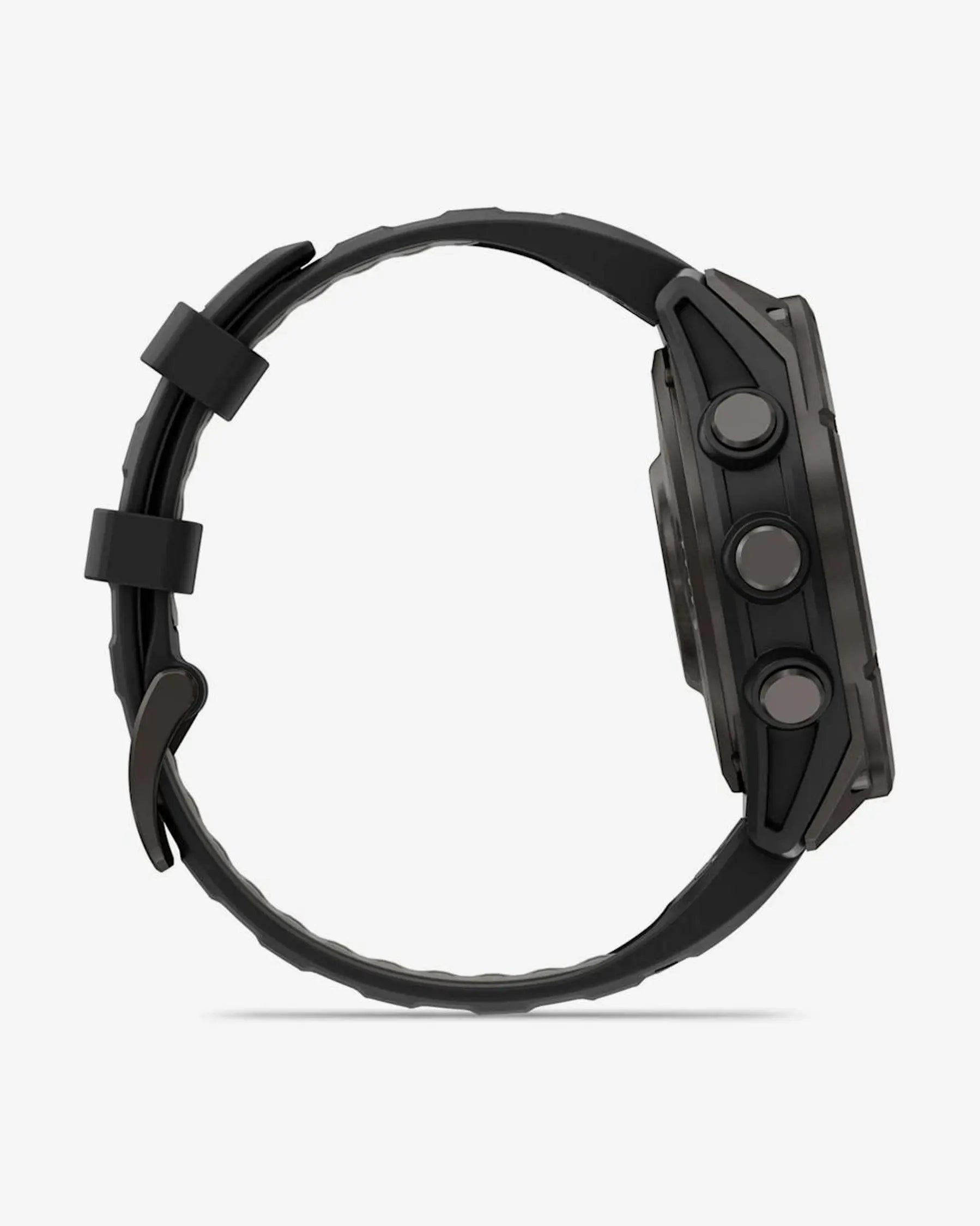 Garmin Fenix 8 Pro AMOLED Saphirglas 47 mm, Titan, Carbon Grau, Schwarzes Armband