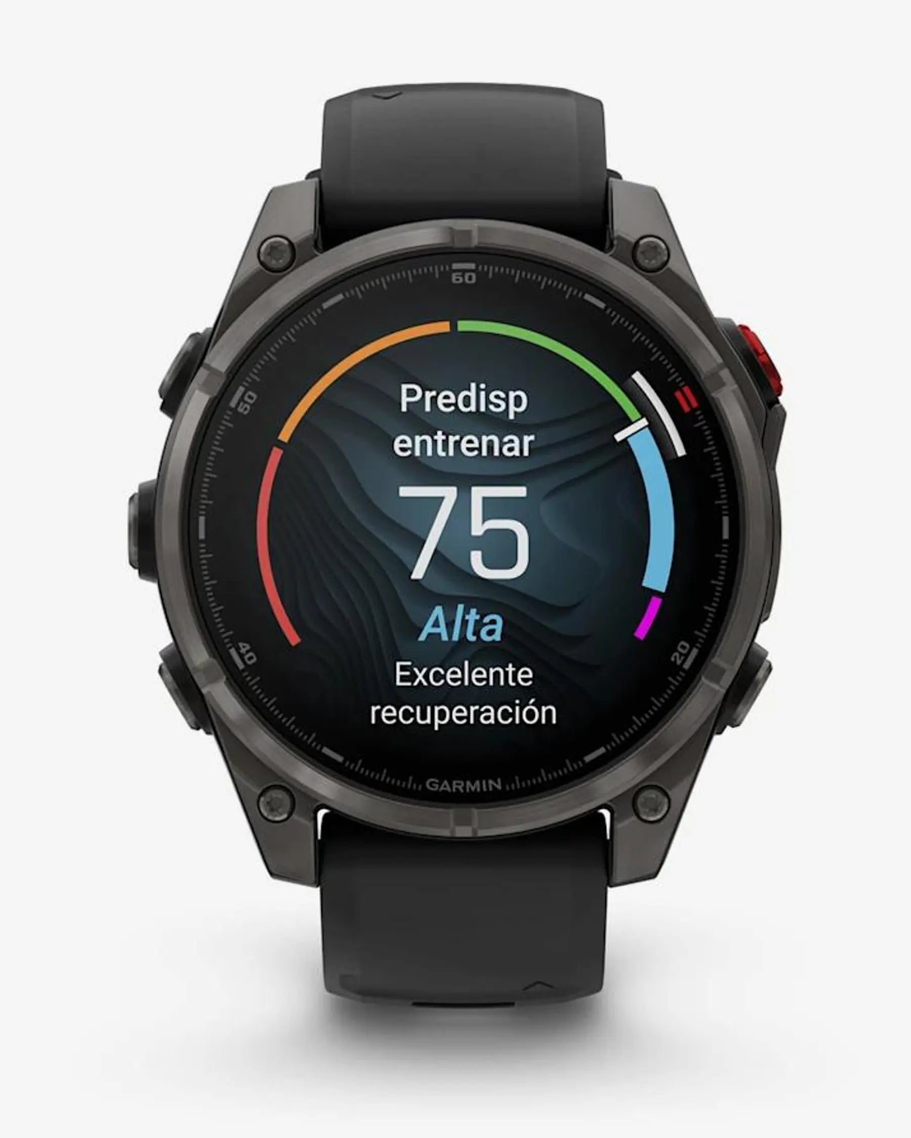 Garmin Fenix 8 Pro AMOLED Saphirglas 47 mm, Titan, Carbon Grau, Schwarzes Armband