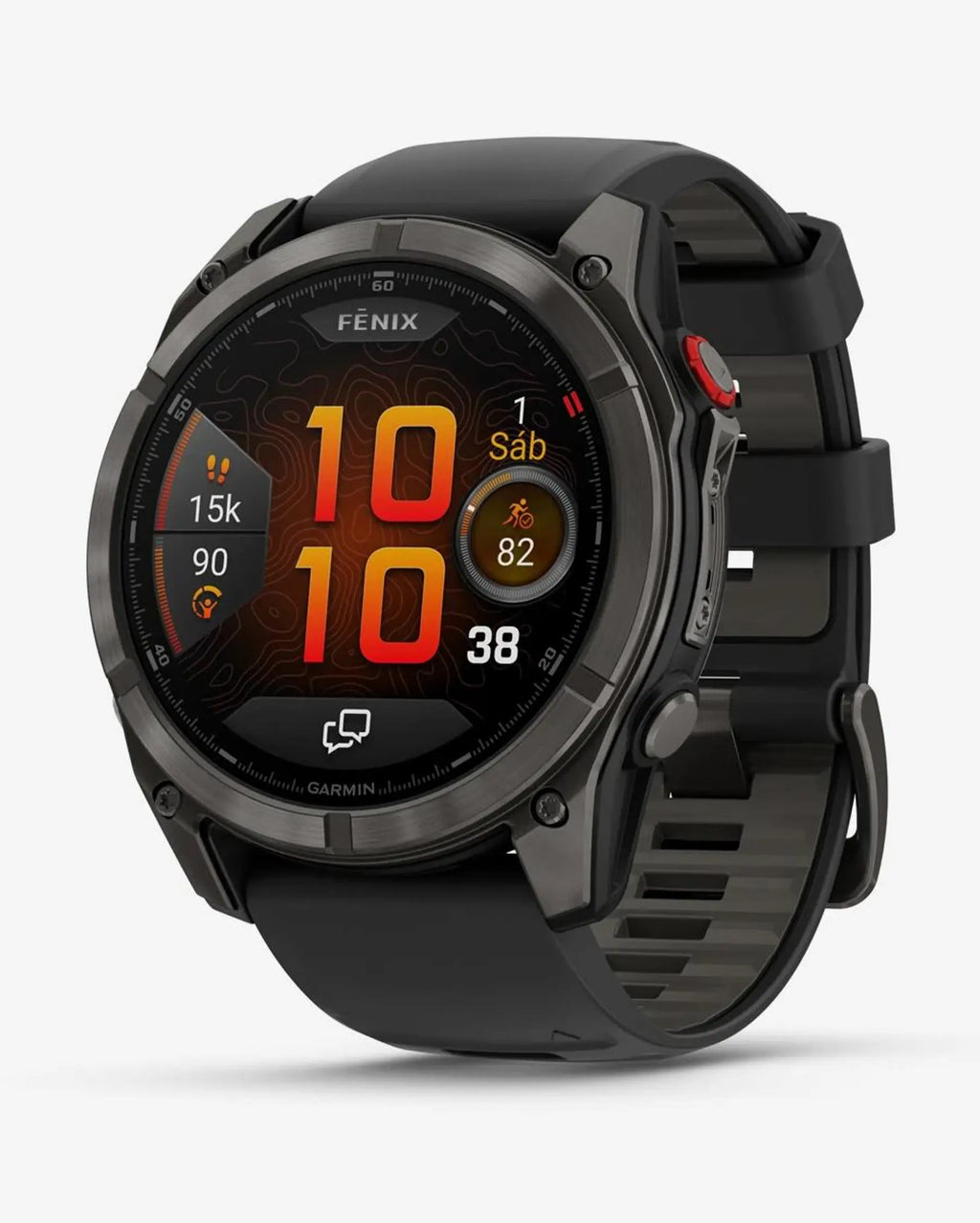 Garmin Fenix 8 Pro AMOLED Saphir 51 mm Titan Carbonschwarz Armband