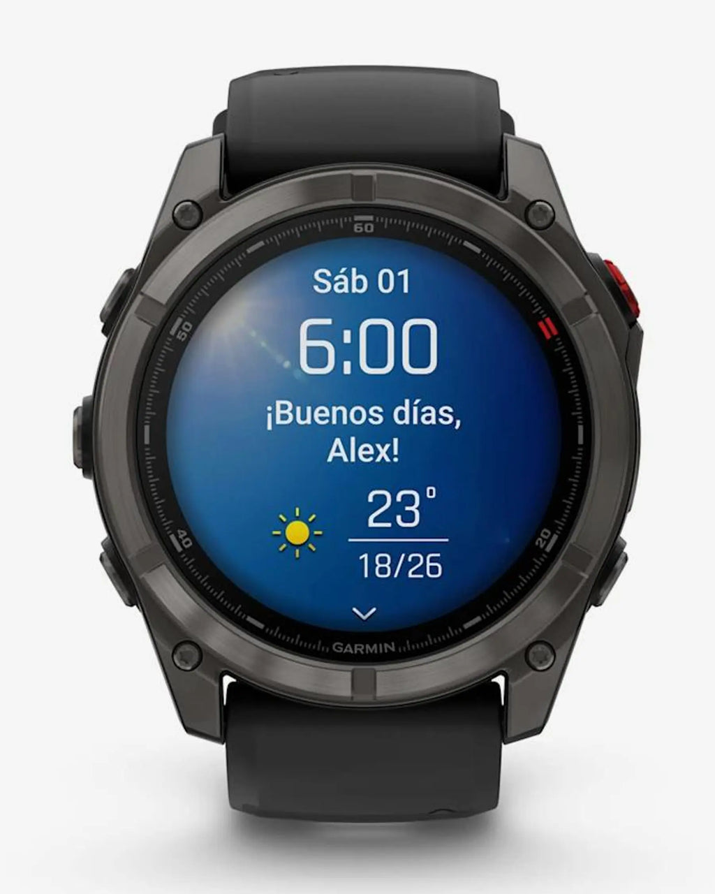 Garmin Fenix 8 Pro AMOLED Saphir 51 mm Titan Carbonschwarz Armband