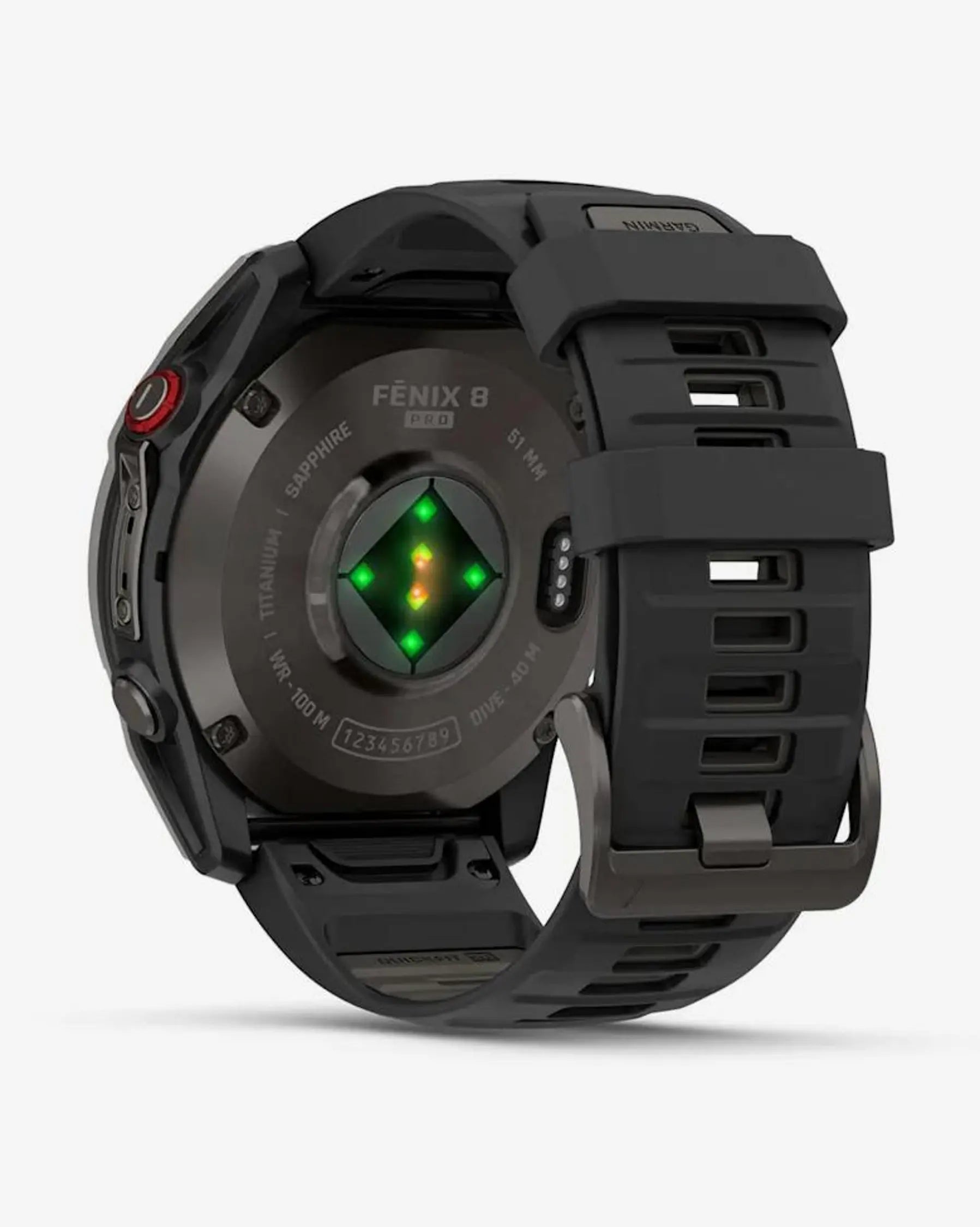 Garmin Fenix 8 Pro AMOLED Saphir 51 mm Titan Carbonschwarz Armband