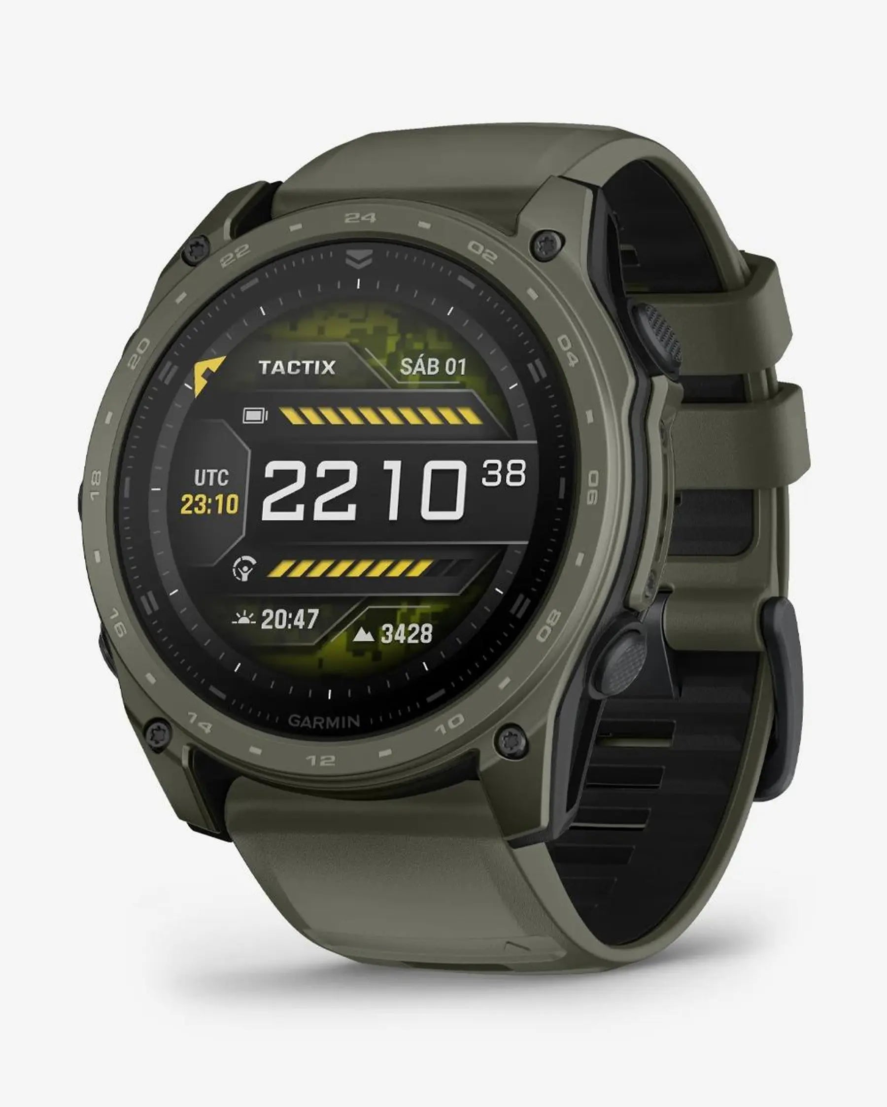 Garmin Tactix 8 AMOLED 51 mm Cerakote Grün