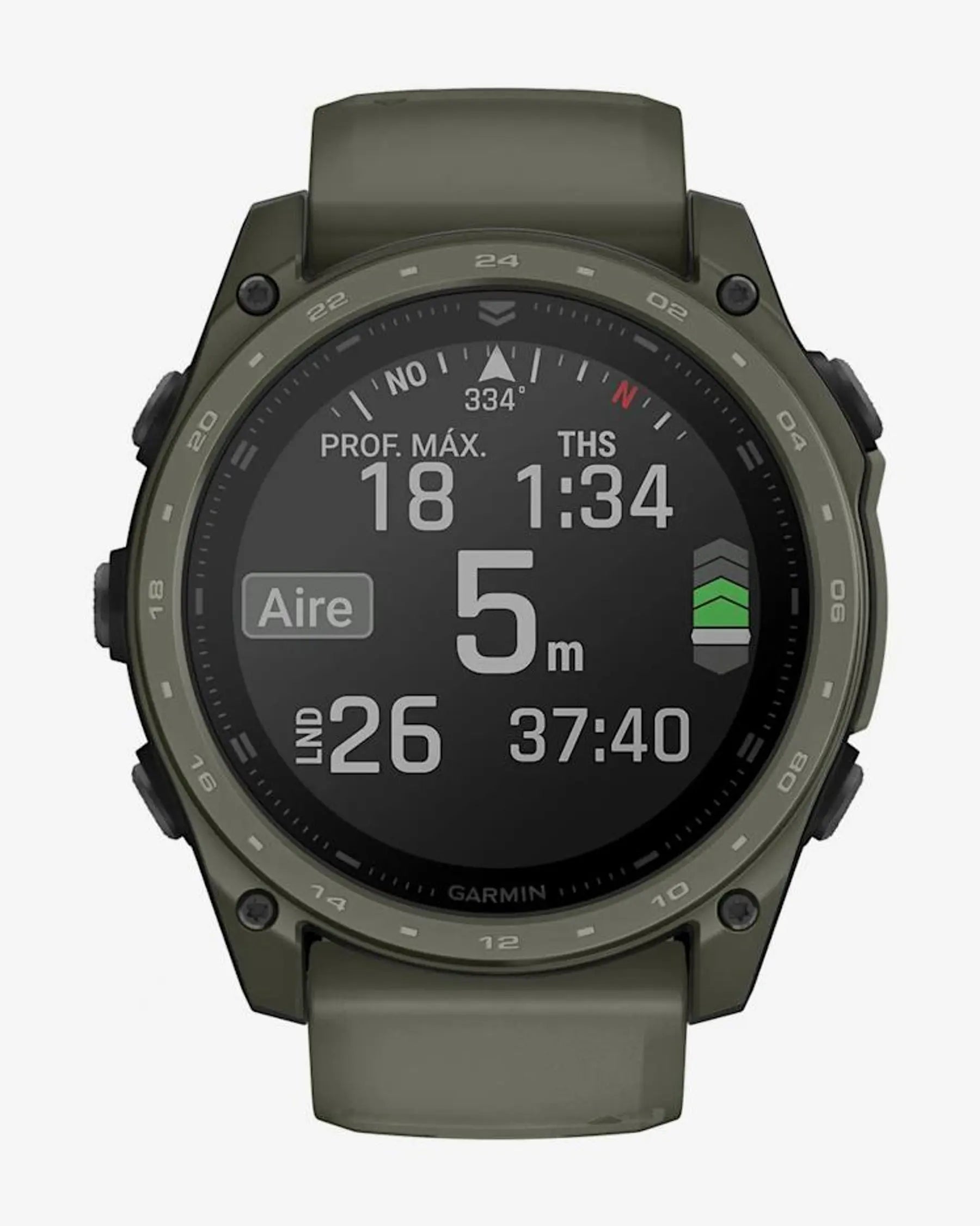 Garmin Tactix 8 AMOLED 51 mm Cerakote Grün