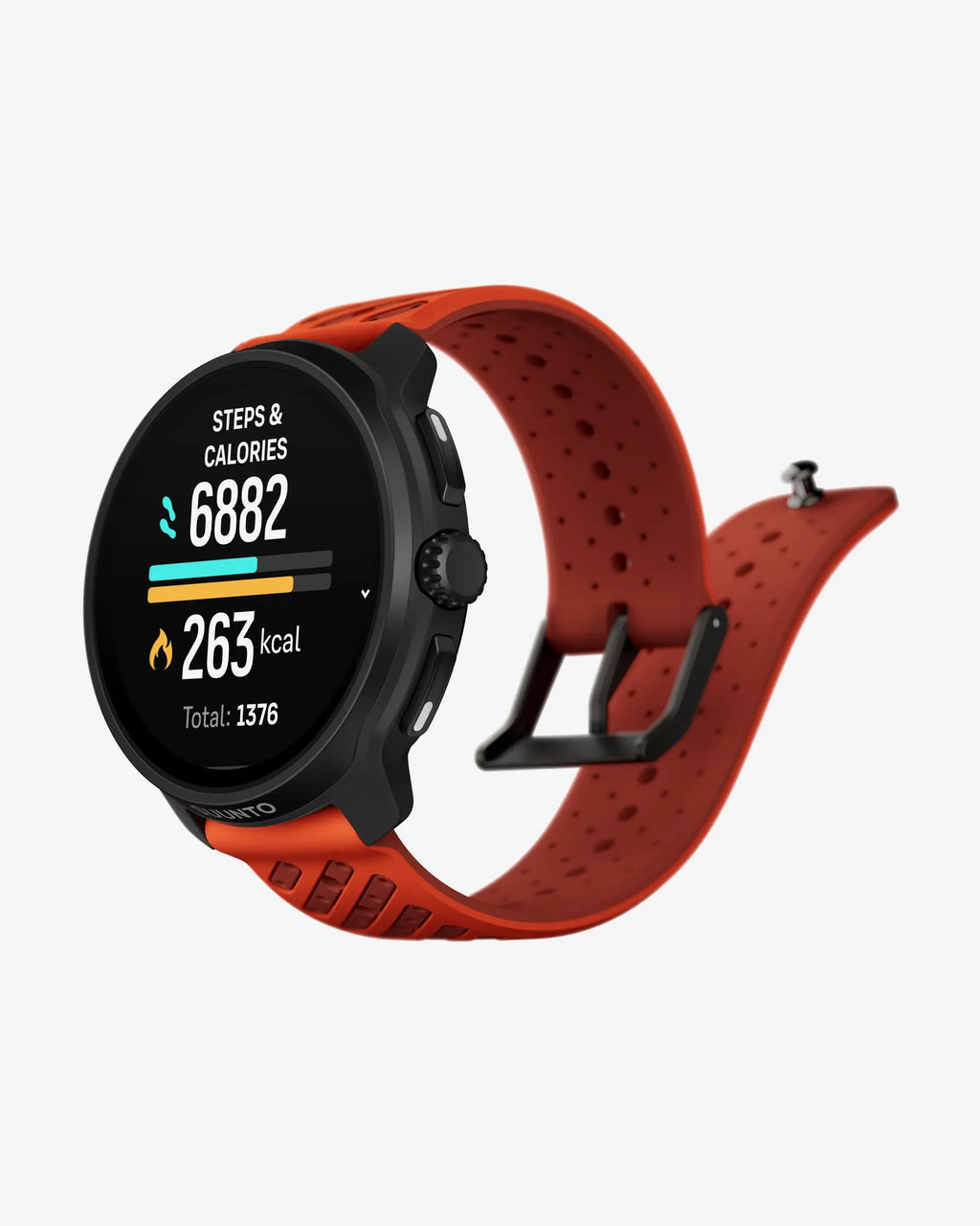 Suunto Race 2 Edelstahl in Korallenorange