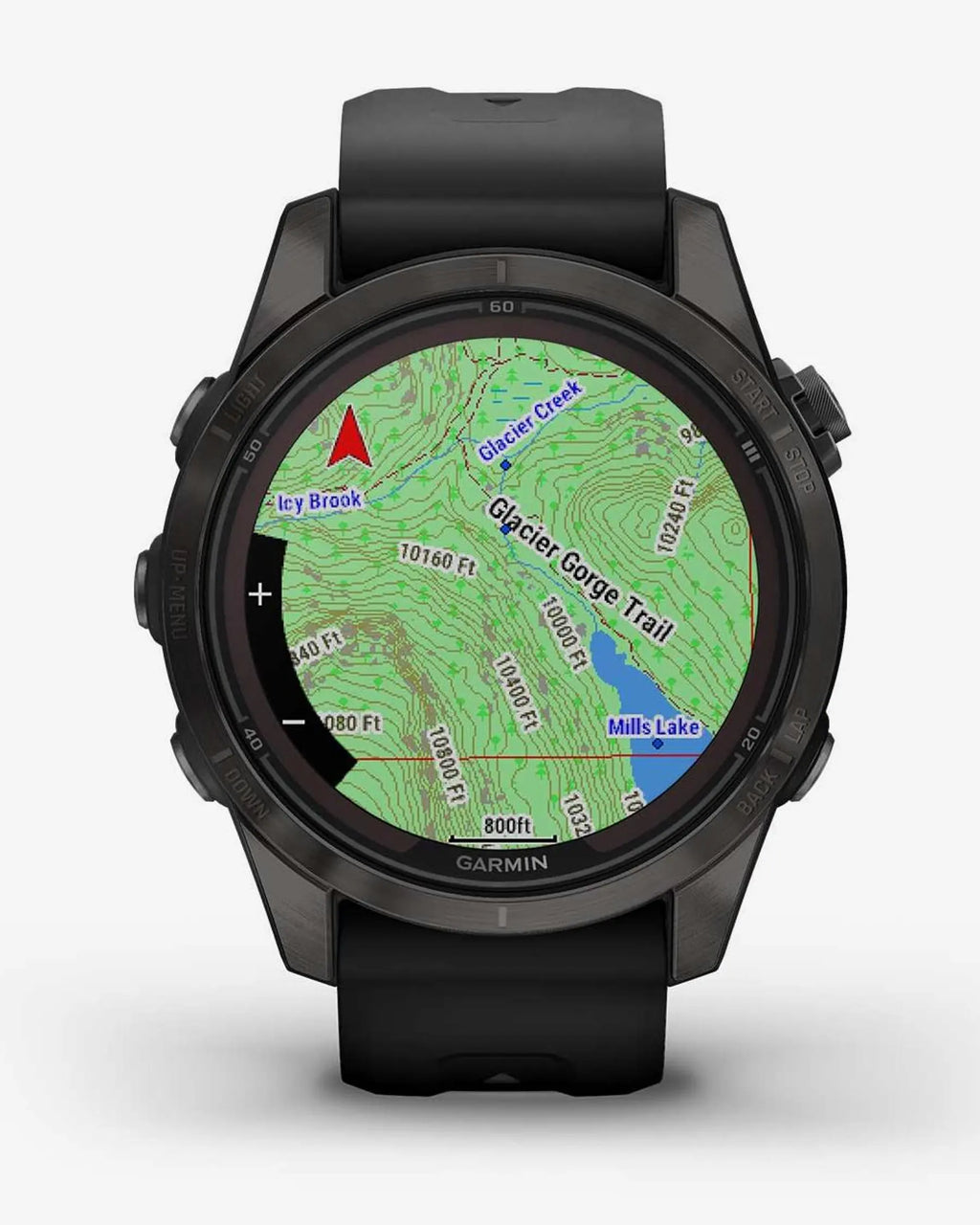 Garmin Fenix 7S Pro Saphir Solar Titan Carbon Grau Schwarzes Armband