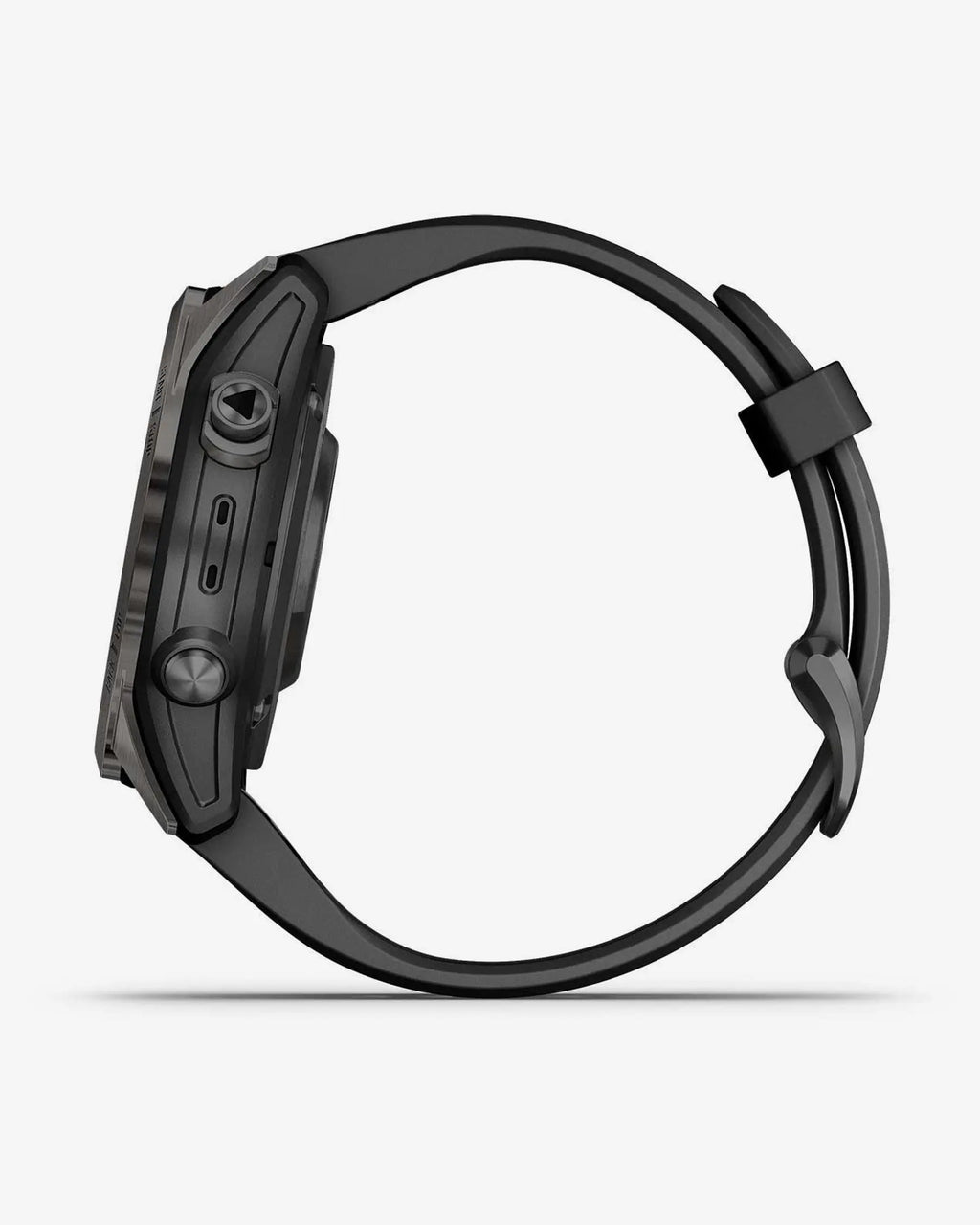 Garmin Fenix 7S Pro Saphir Solar Titan Carbon Grau Schwarzes Armband