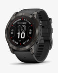 Garmin Fenix 7X Pro Sapphire Solar Carbon Gray Titanium Black Strap