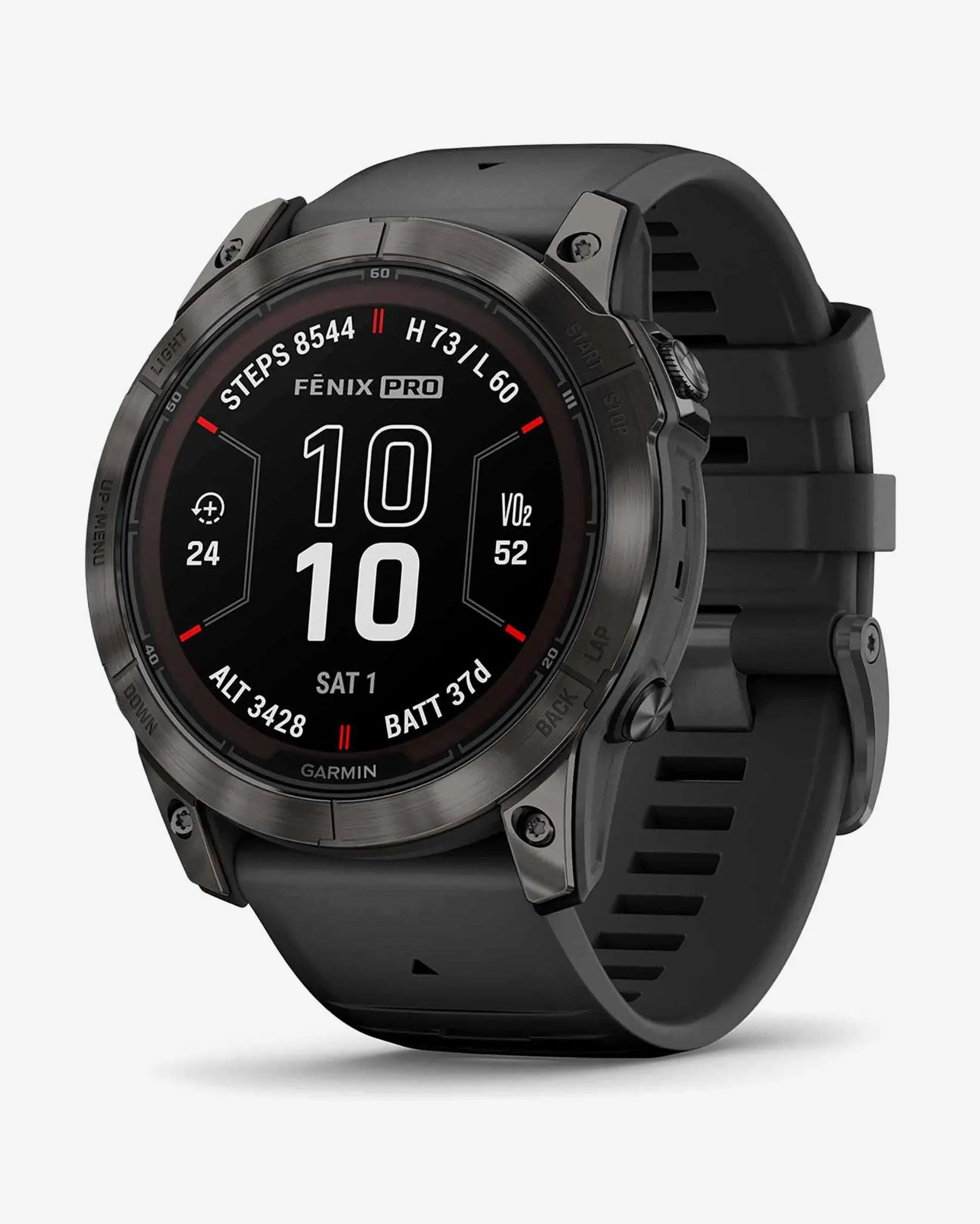 Garmin Fenix 7X Pro Sapphire Solar Carbon Gray Titanium Black Strap