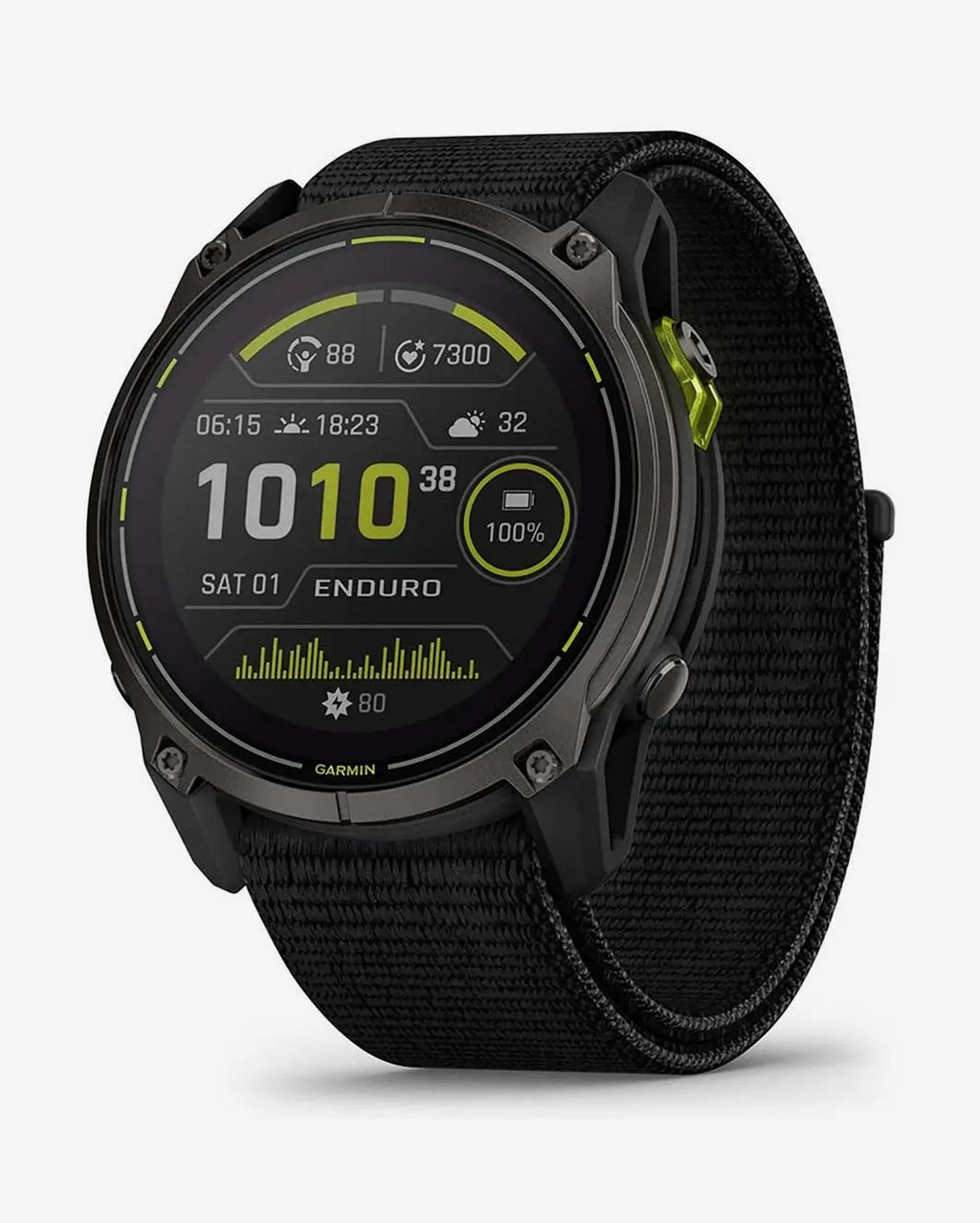 Garmin Enduro 3 Sapphire Solar 51 mm Titanium Carbon Gray Black Strap