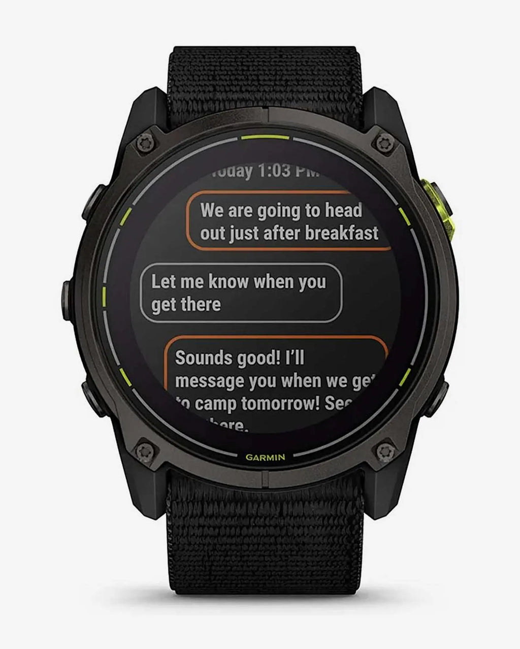 Garmin Enduro 3 Sapphire Solar 51 mm Titanium Carbon Gray Black Strap
