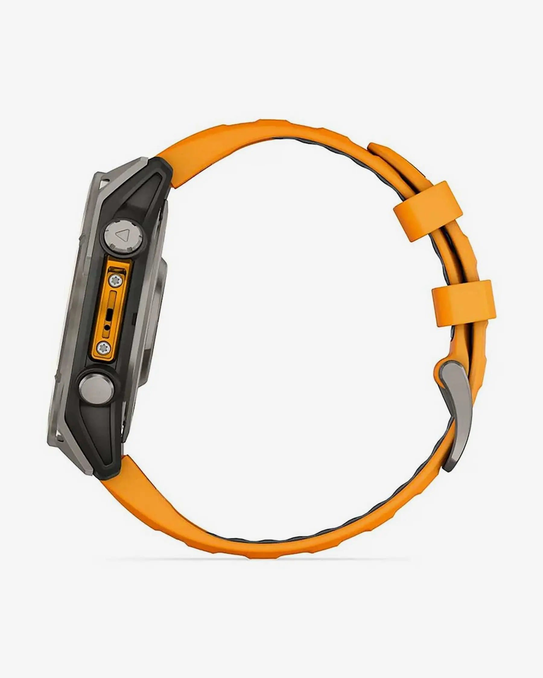 Garmin Fenix 8 AMOLED Saphir 47 mm Titan Silber Orange Armband