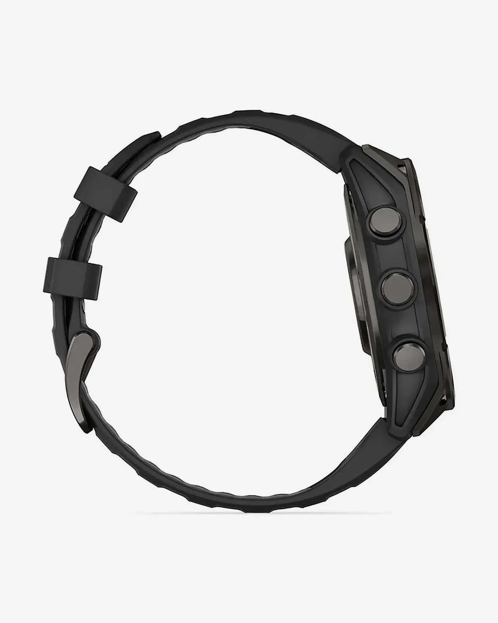 Garmin Fenix 8 AMOLED Saphir 47 mm Titanium Carbon Grau Schwarzes Armband