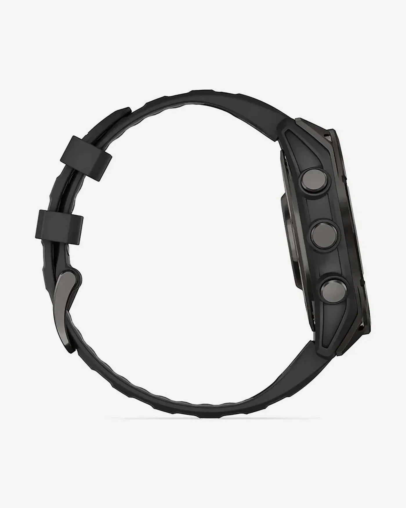 Garmin Fenix 8 AMOLED Saphir 47 mm Titanium Carbon Grau Schwarzes Armband