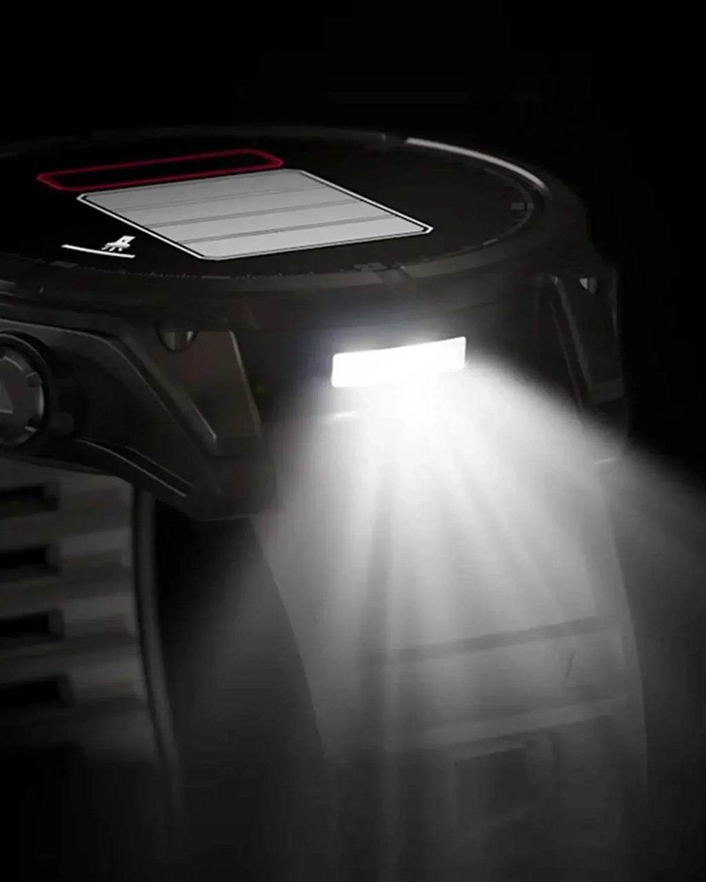 Garmin Fenix 8 AMOLED Saphir 47 mm Titanium Carbon Grau Schwarzes Armband