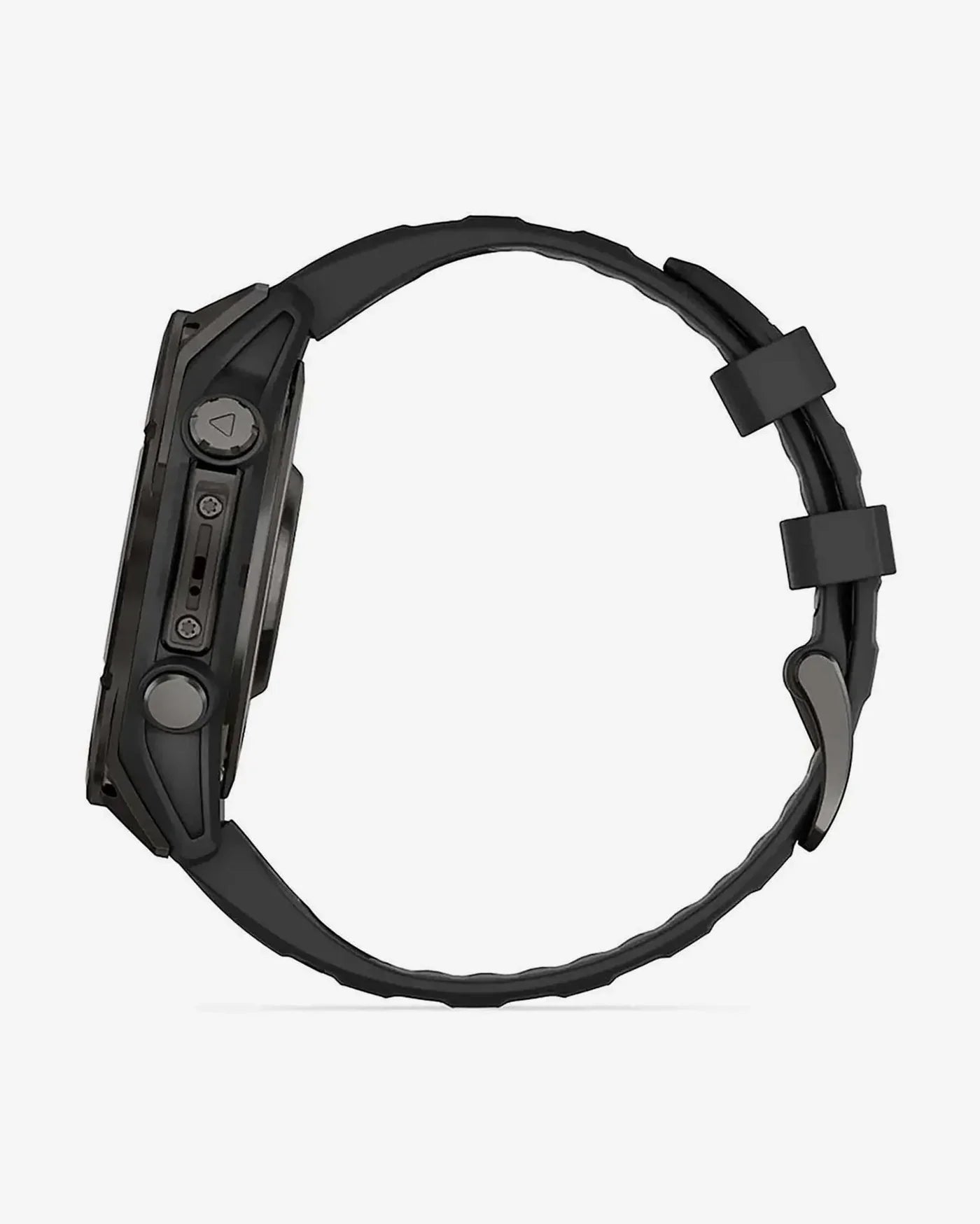 Garmin Fenix 8 AMOLED Saphir 47 mm Titanium Carbon Grau Schwarzes Armband