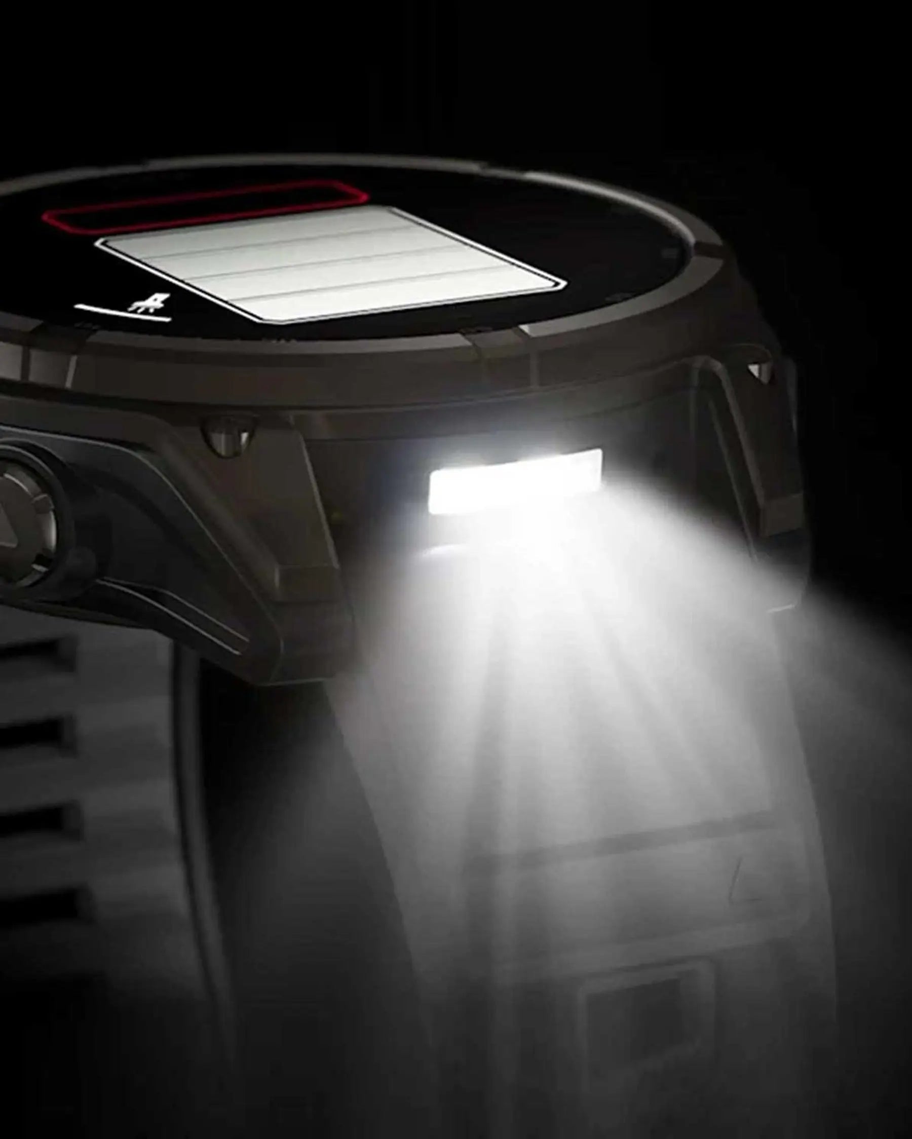 Garmin Fenix 8 Sapphire Solar 47 mm Titan Carbon Grau Schwarzes Armband