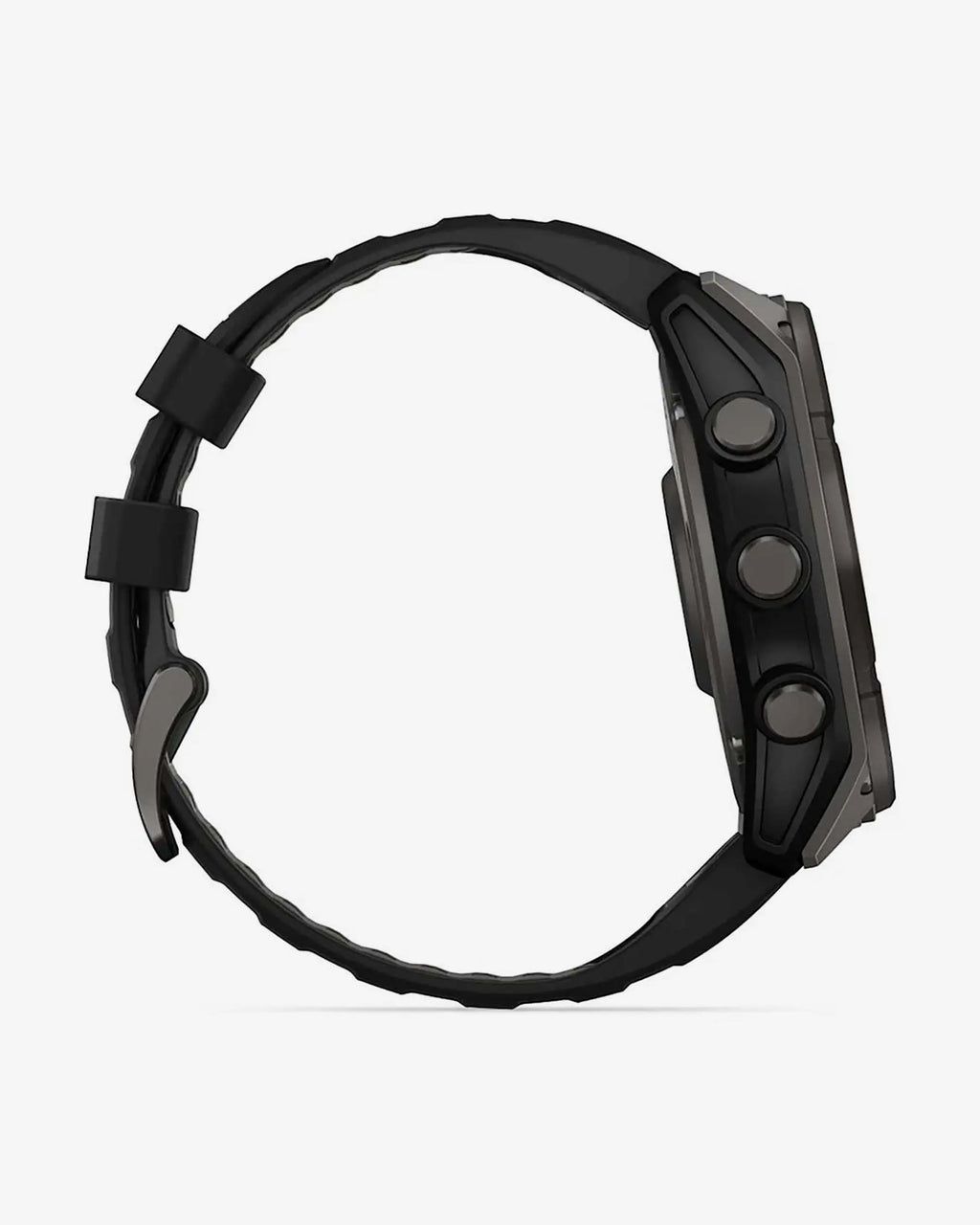Garmin Fenix 8 Sapphire Solar 51 mm Titan Carbon Grau Schwarzes Armband