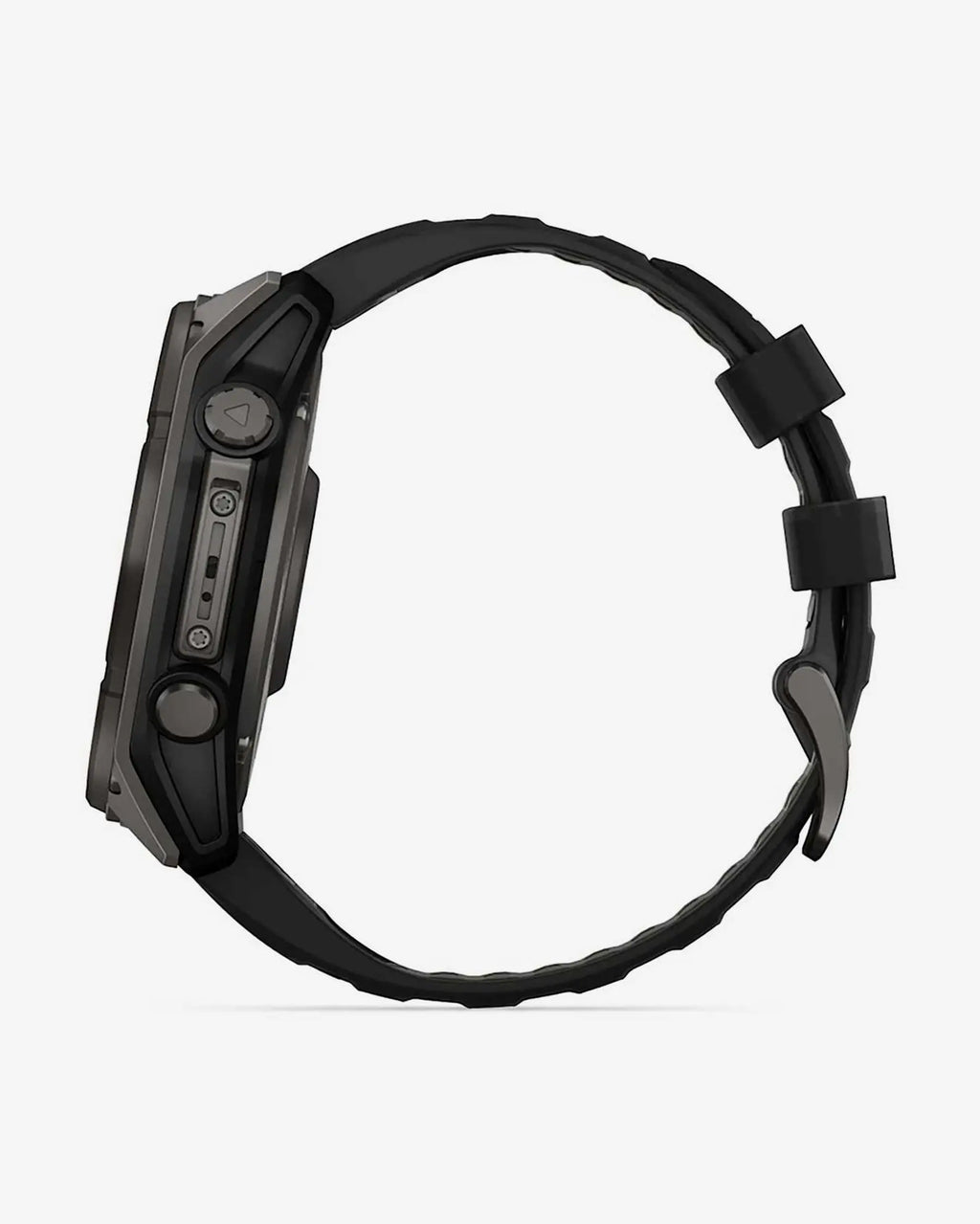 Garmin Fenix 8 Sapphire Solar 51 mm Titan Carbon Grau Schwarzes Armband
