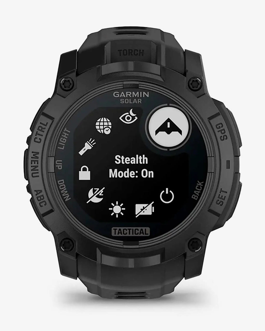Garmin Instinct 3 Solar 50 mm Tactical Edition mit schwarzem Armband
