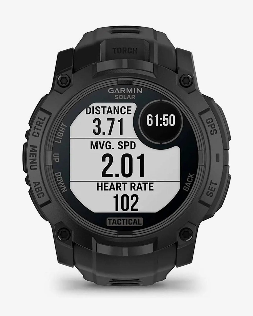 Garmin Instinct 3 Solar 50 mm Tactical Edition mit schwarzem Armband