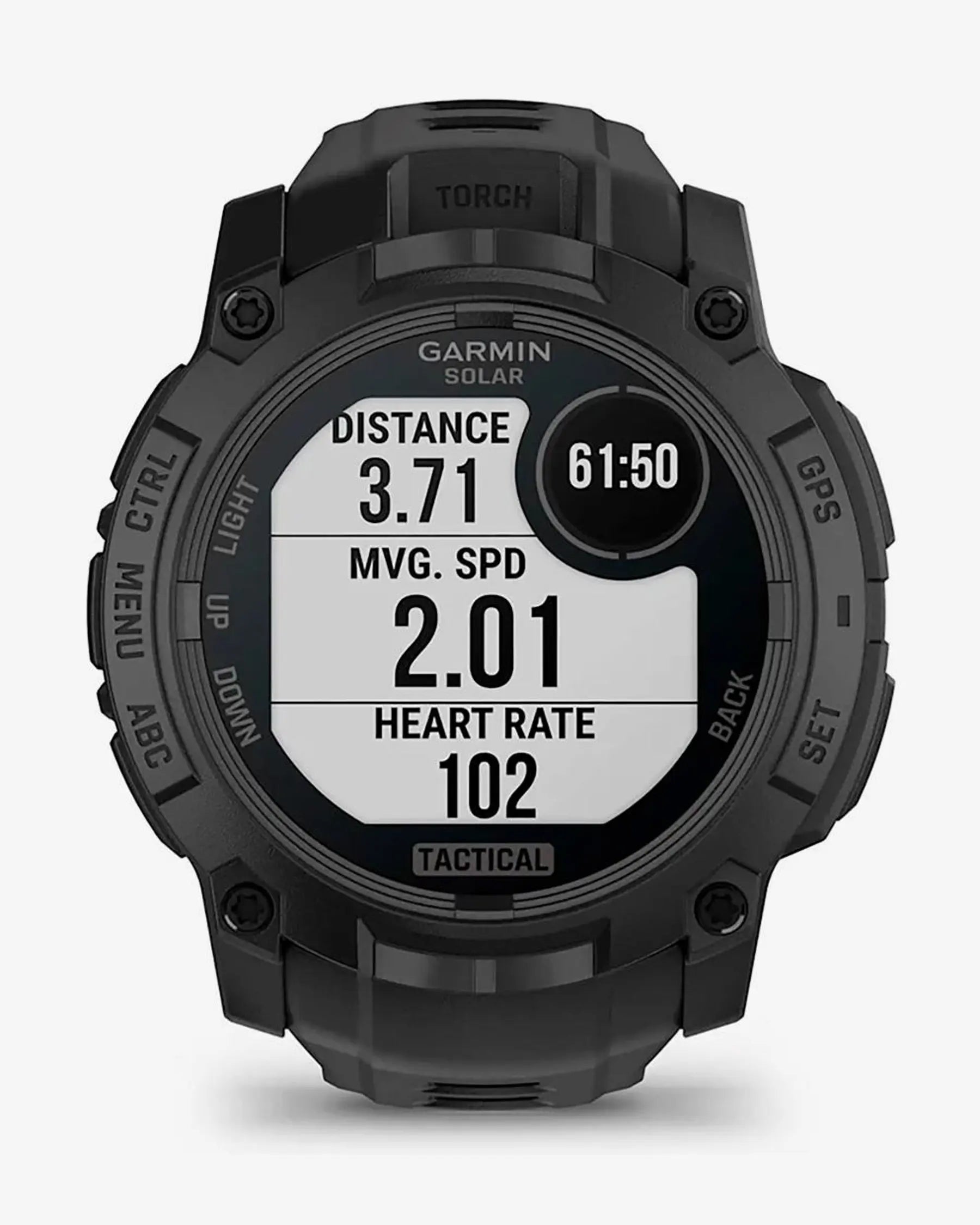 Garmin Instinct 3 Solar 50 mm Tactical Edition mit schwarzem Armband