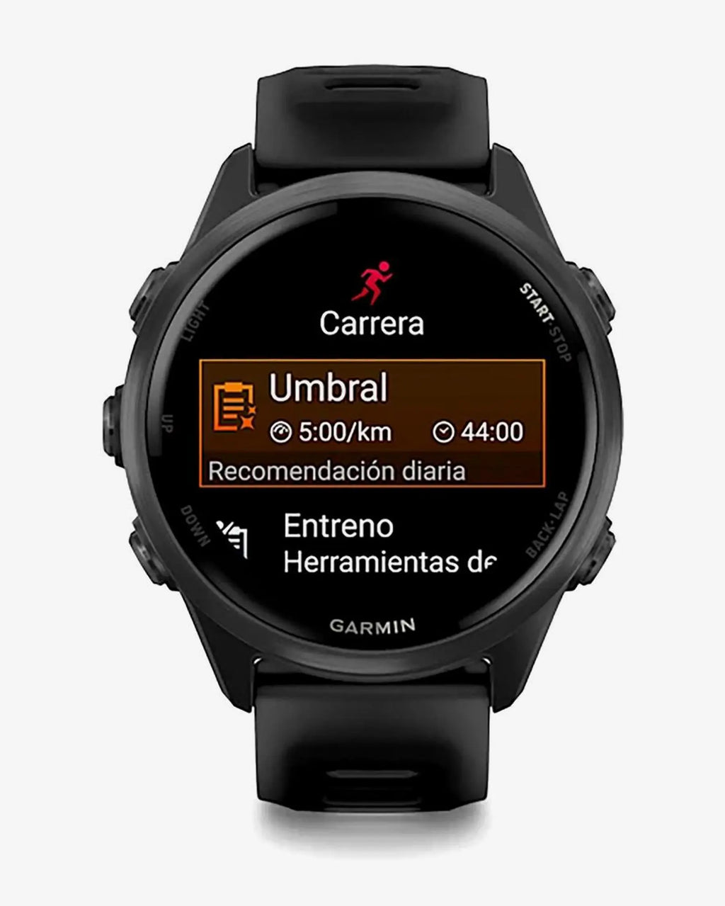 The Garmin Forerunner 570 – 42 mm Dark Grey with Black Strap